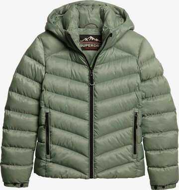 Superdry Winter Jacket 'Fuji' in Green: front