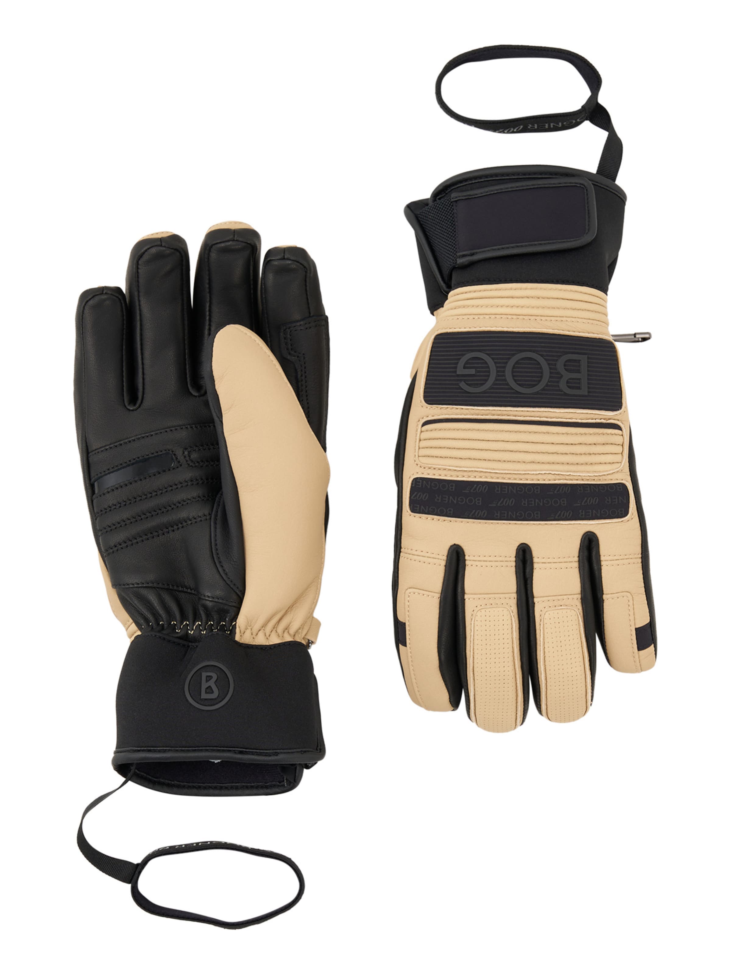 BOGNER Sports gloves 'Silvan 007' in Beige: front