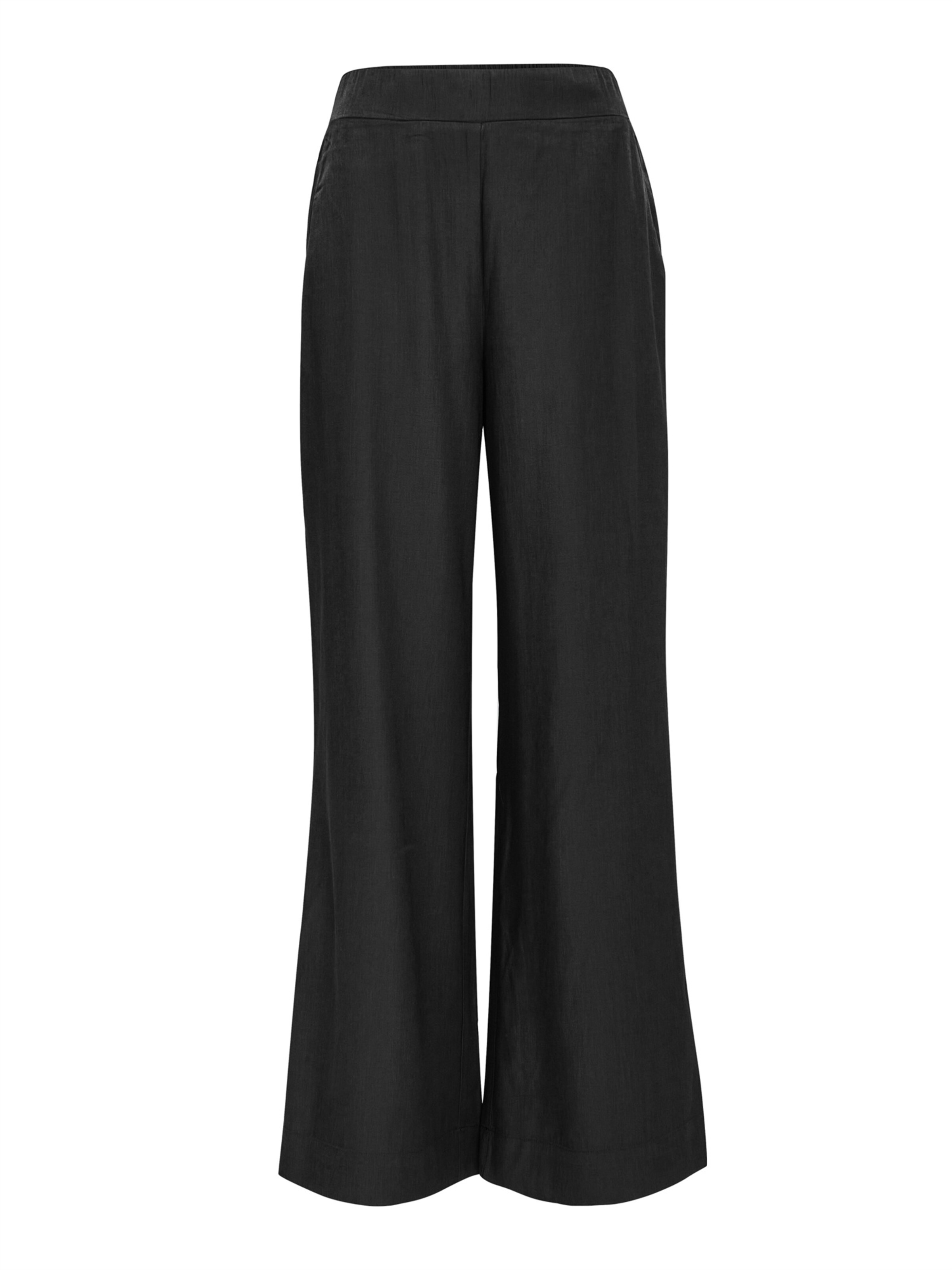 Peppercorn Wide Leg Hose 'Bea' in Schwarz: Vorderseite