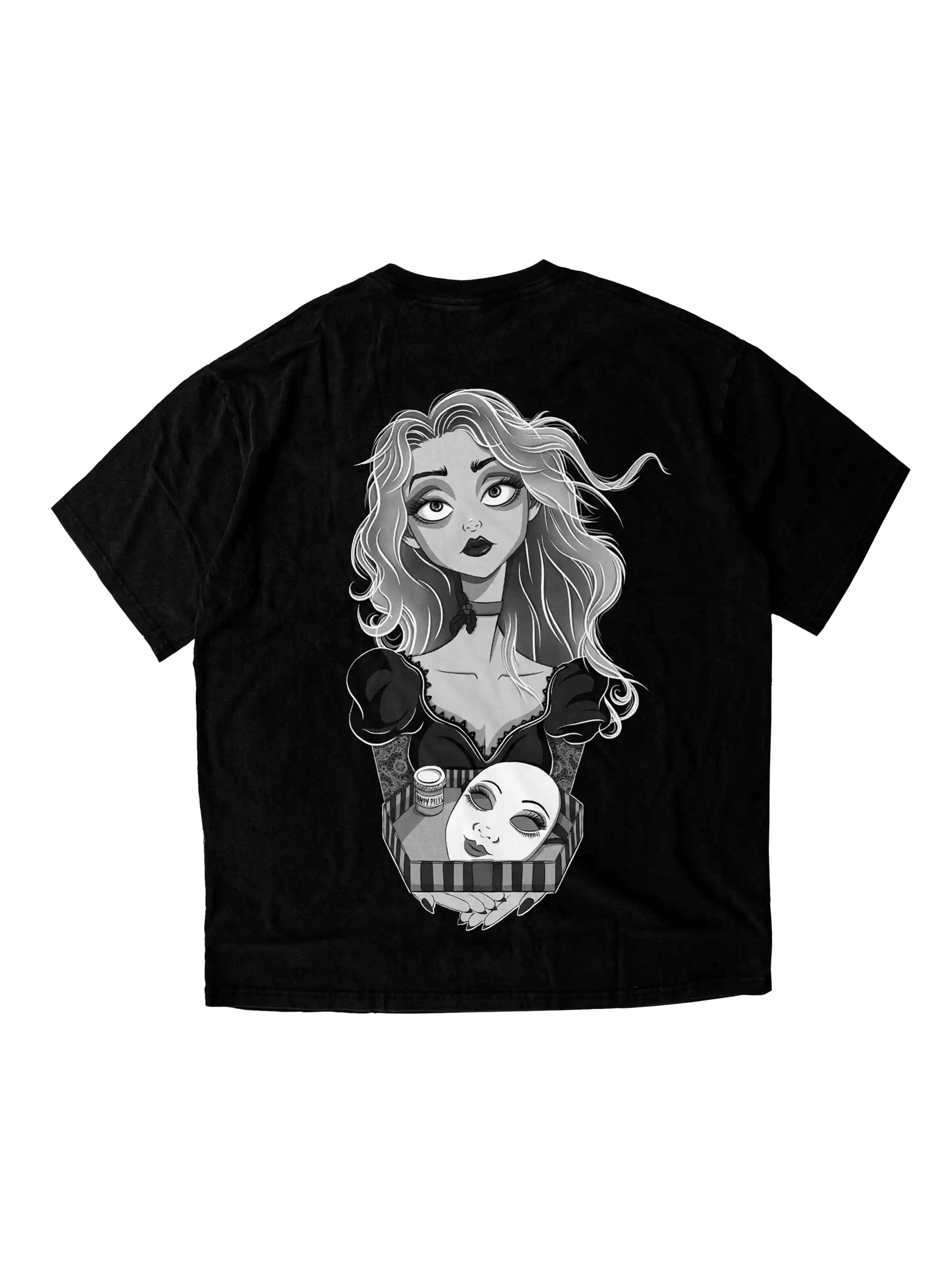 JustDepressed Clothing Shirt 'Choose Wisely' in Zwart
