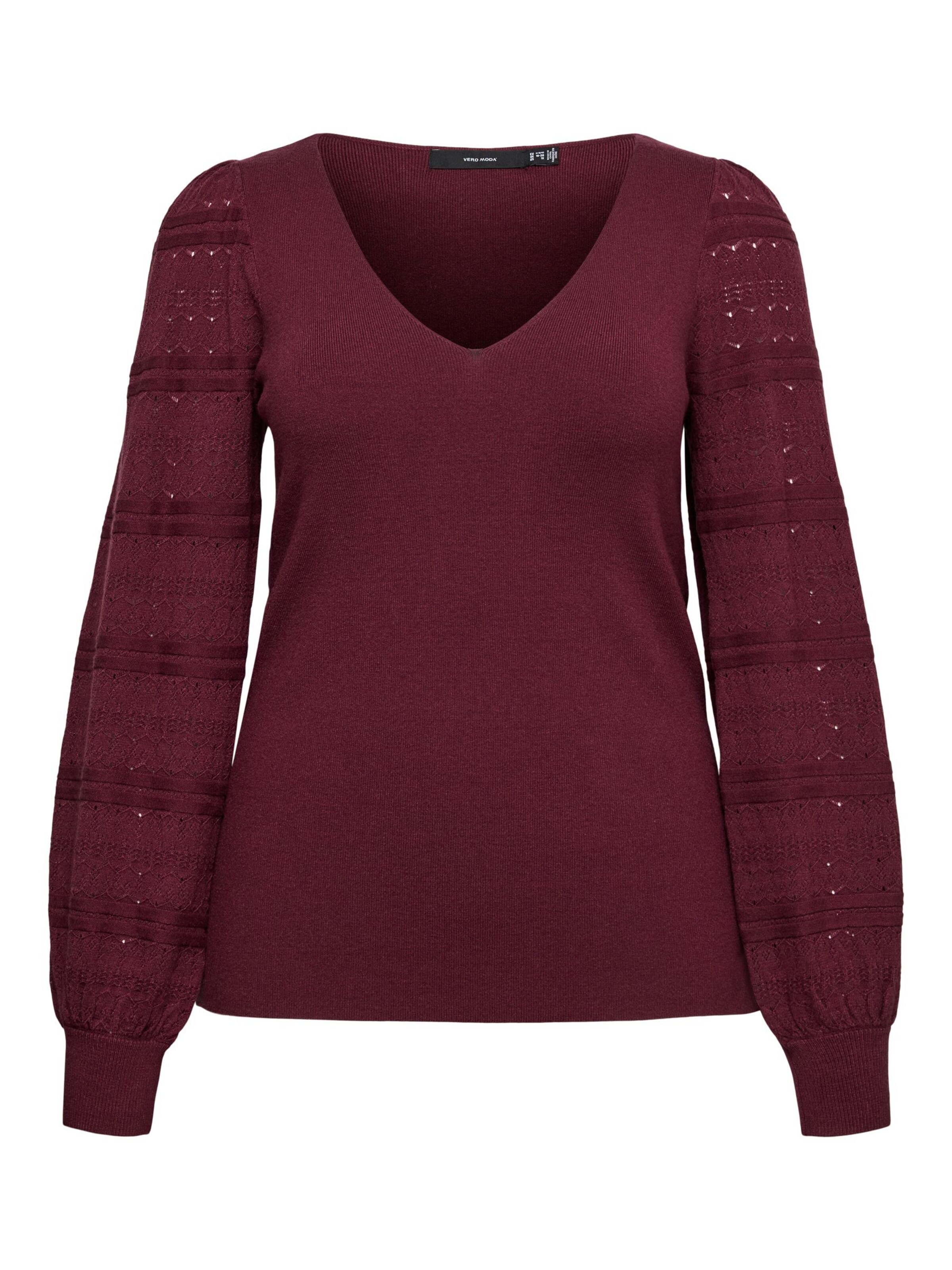 Vero Moda Curve Trui 'VMCNewlimone' in Lila: voorkant