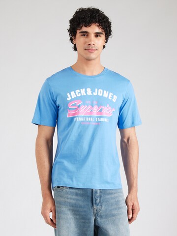 JACK & JONES - Camiseta en azul: frente