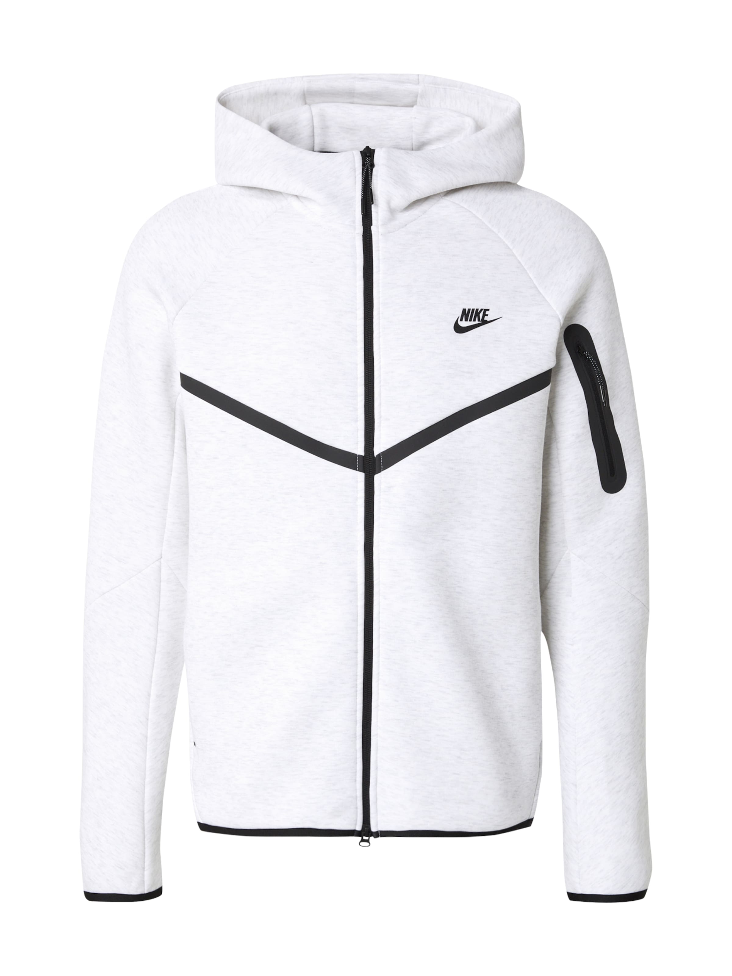 Hanorac 'Tech Fleece' de la Nike Sportswear pe alb: față