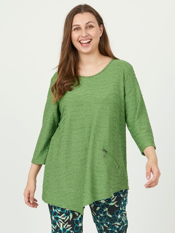 Pont Neuf Blouse 'Rosalina' in Groen: voorkant