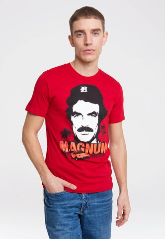LOGOSHIRT T-Shirt MAGNUM in Rot: predná strana