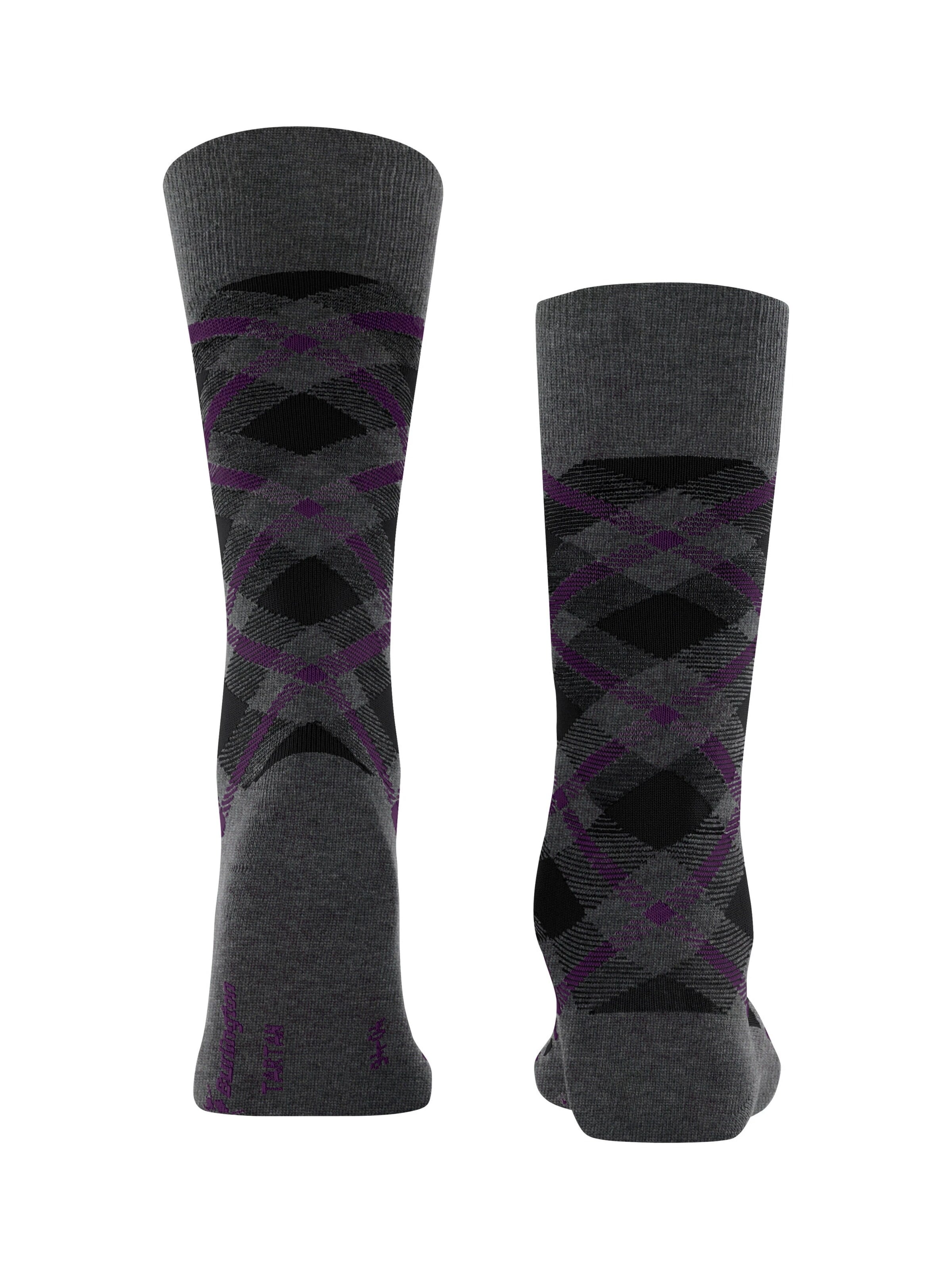 BURLINGTON Socks 'Tartan' in Grey
