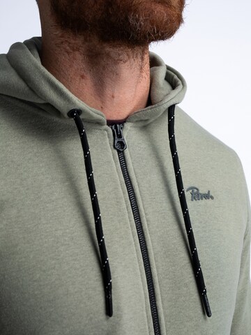 Petrol Industries Zip-Up Hoodie in Green