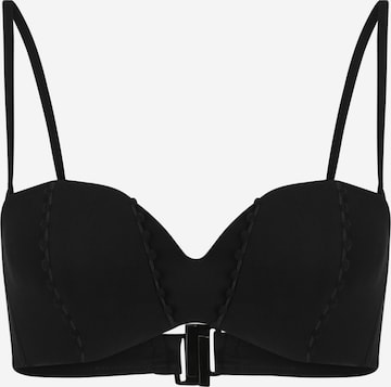 PASSIONATA Bikini Top in Black: front