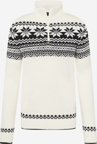 Brandit Sweater in White: front