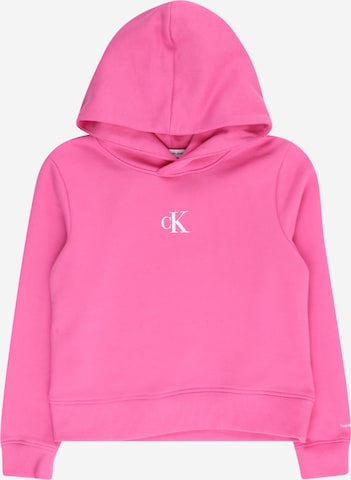 Calvin Klein Jeans Sweatshirt in Light Pink ABOUT YOU