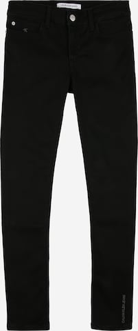 Calvin Klein Jeans Skinny Jeans in Black: front