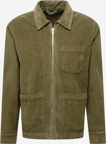 By Garment MakersPrijelazna jakna 'Matt' - zelena boja: prednji dio