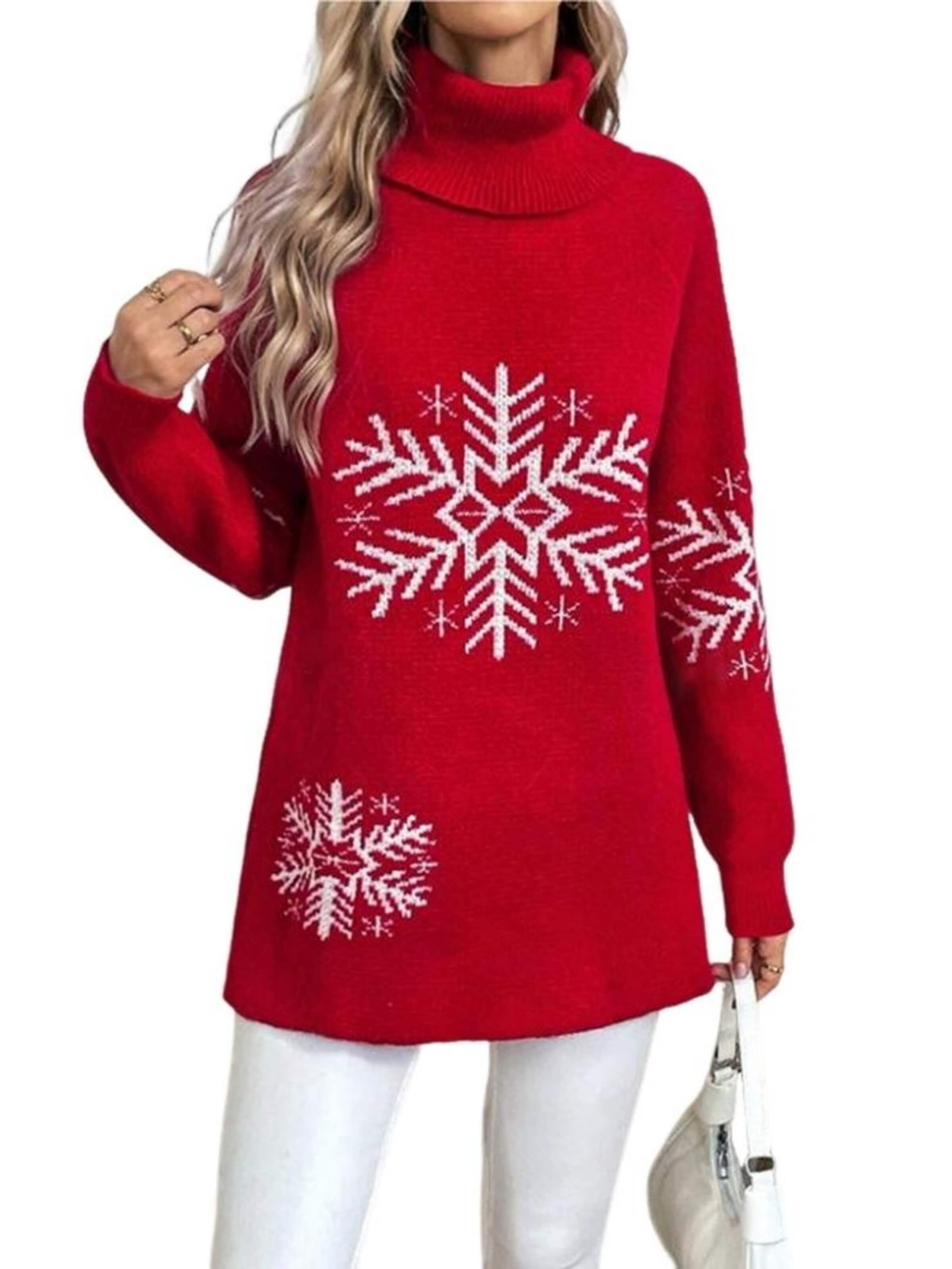 Yesfashion Sweater in Red