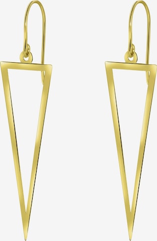 Lucardi Earrings 'Klassisch' in Gold: front