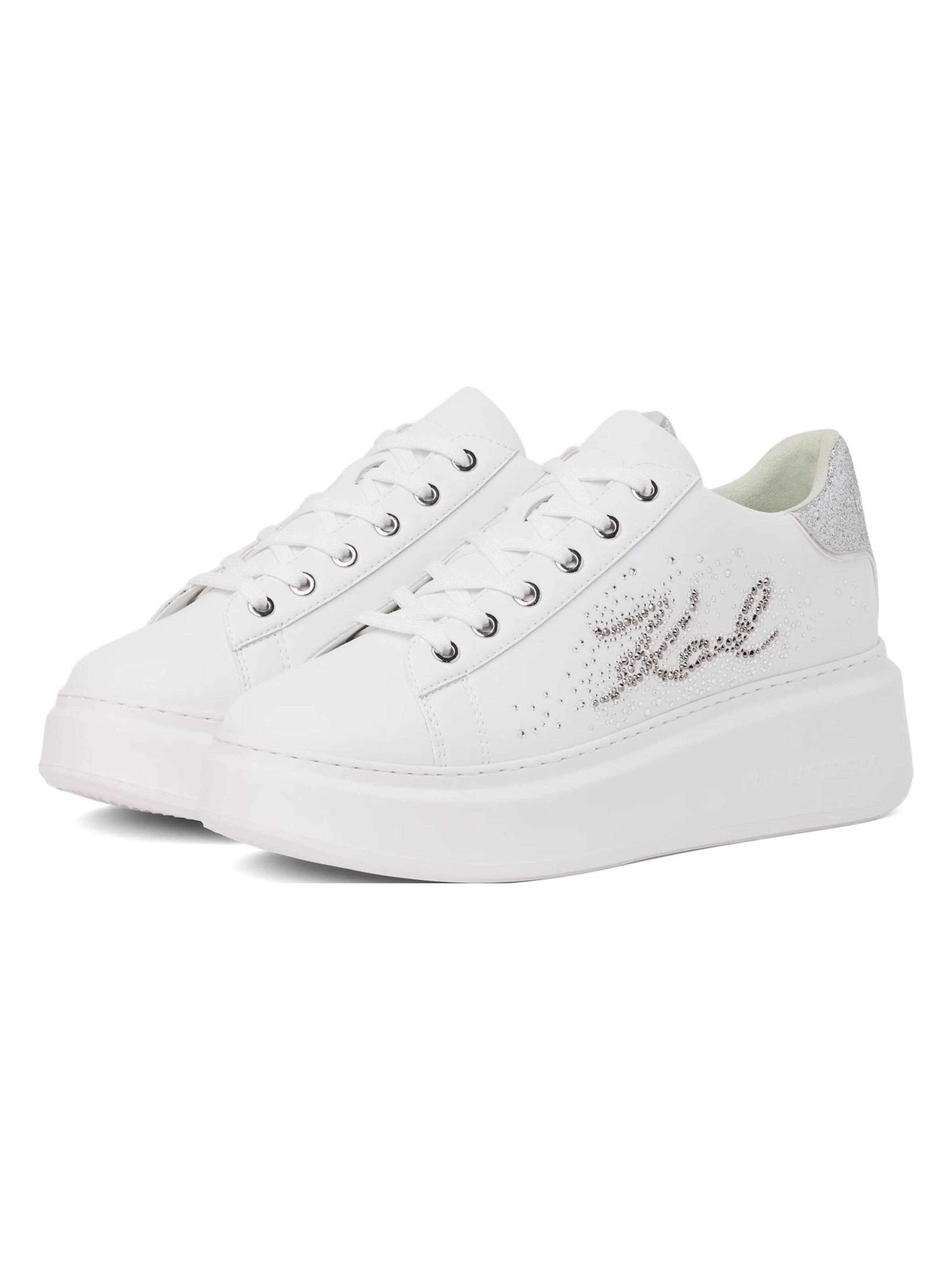 Karl Lagerfeld Sneakersy niskie 'Anakapri' w kolorze biały