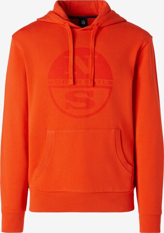 Sweat de sport North Sails en orange : devant