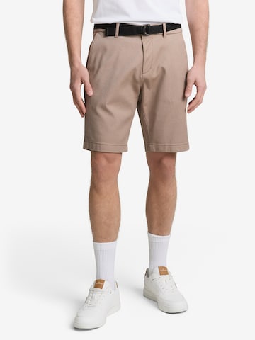 TOM TAILOR DENIMregular Chino hlače - bež boja: prednji dio