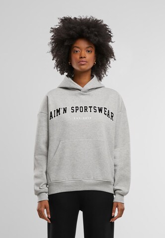 Aim'n Sweatshirt 'Varsity Sweat' in Grey: front