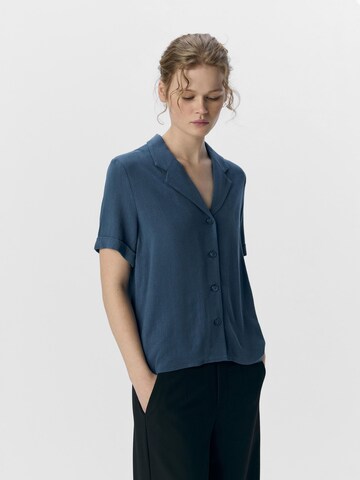 OBJECT Bluse 'OBJSanne' i blå: forside
