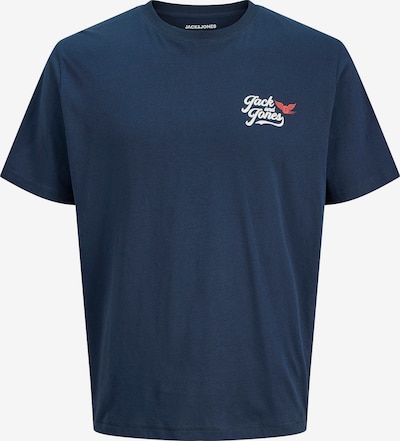 JACK & JONES Majica 'JJLEGEND' veličine XS u mornarsko plava / krvavo crvena / bijela, Pregled proizvoda