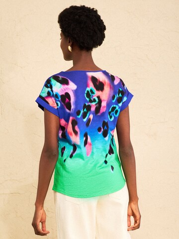 love & roses Shirt in Blue