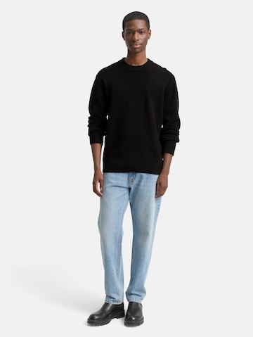 TOM TAILOR DENIM Sweater in Black