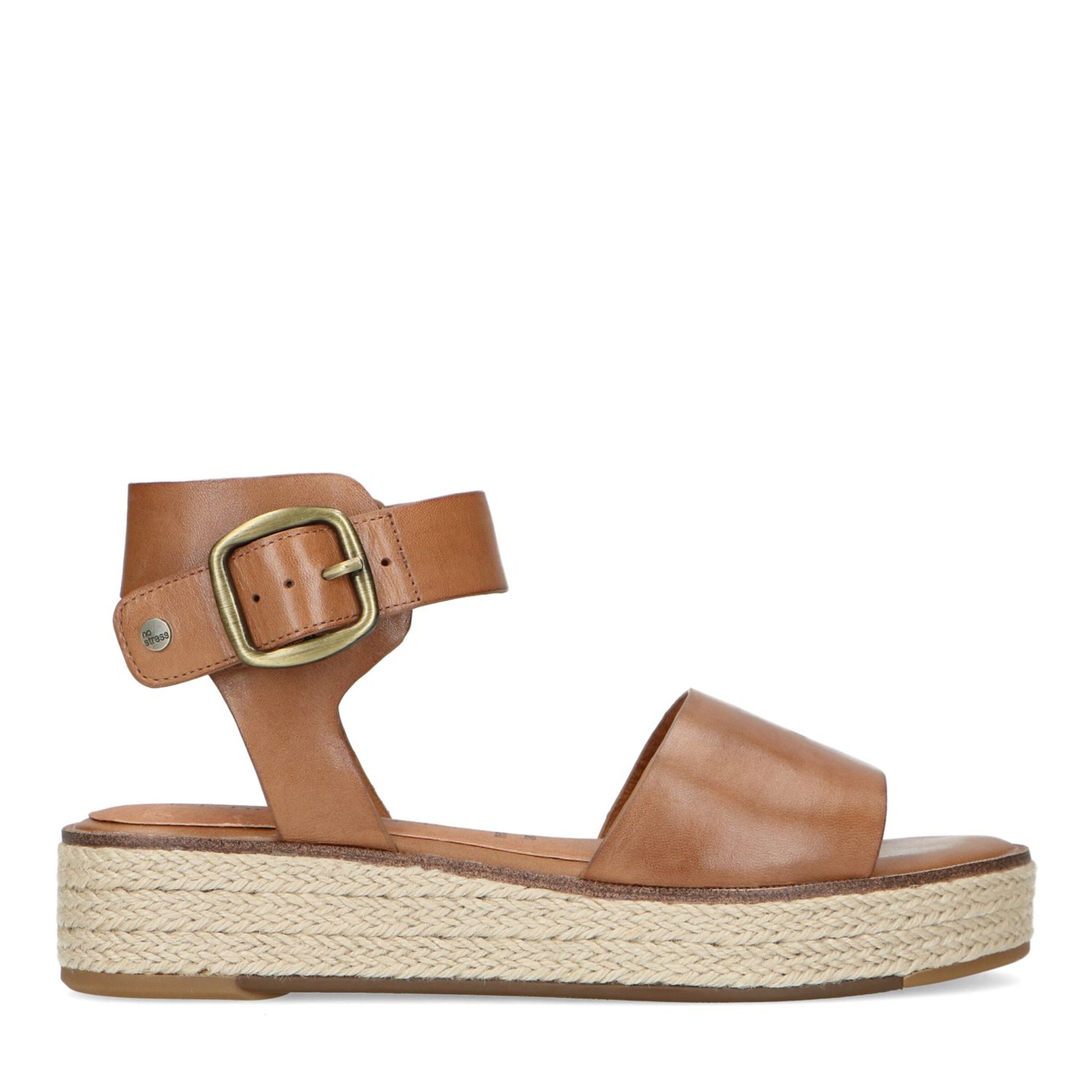 no stress Strap Sandals in Brown