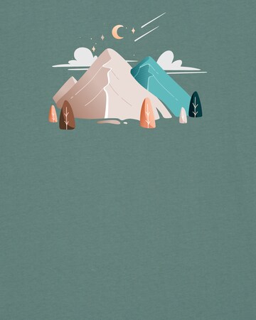 Watapparel Shirt 'Night & Clouds' in Grün