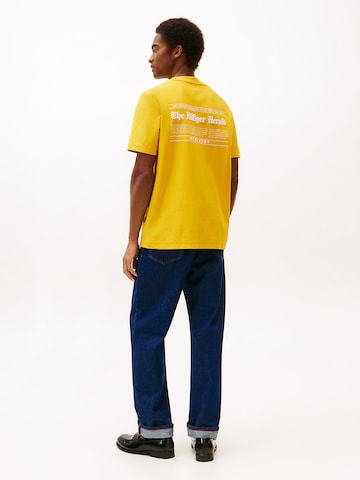 T-Shirt TOMMY HILFIGER en jaune : devant