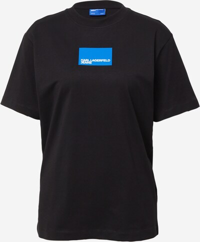 KARL LAGERFELD JEANS T-Shirt in azur / schwarz / weiß, Produktansicht