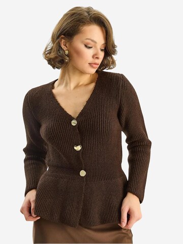 Bianco Lucci Strickjacke in Braun