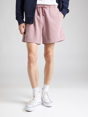 Largi Pantaloni de la Champion Authentic Athletic Apparel pe roz: față