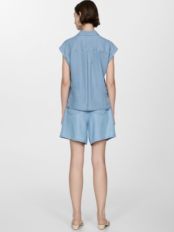 MANGO Blus 'ALESSIA' i blå