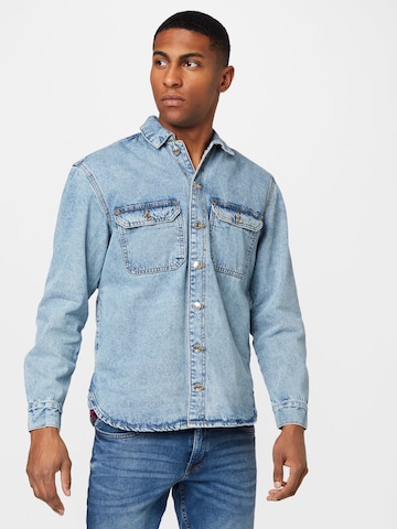 Redefined Rebel Regular fit Button Up Shirt 'Nixon' in Blue: front