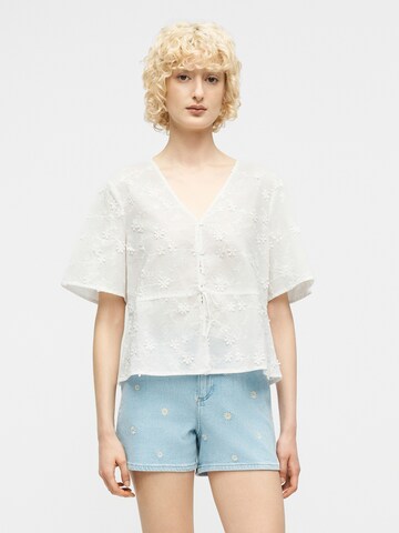 Chemisier 'PCNOLAX' PIECES en blanc : devant