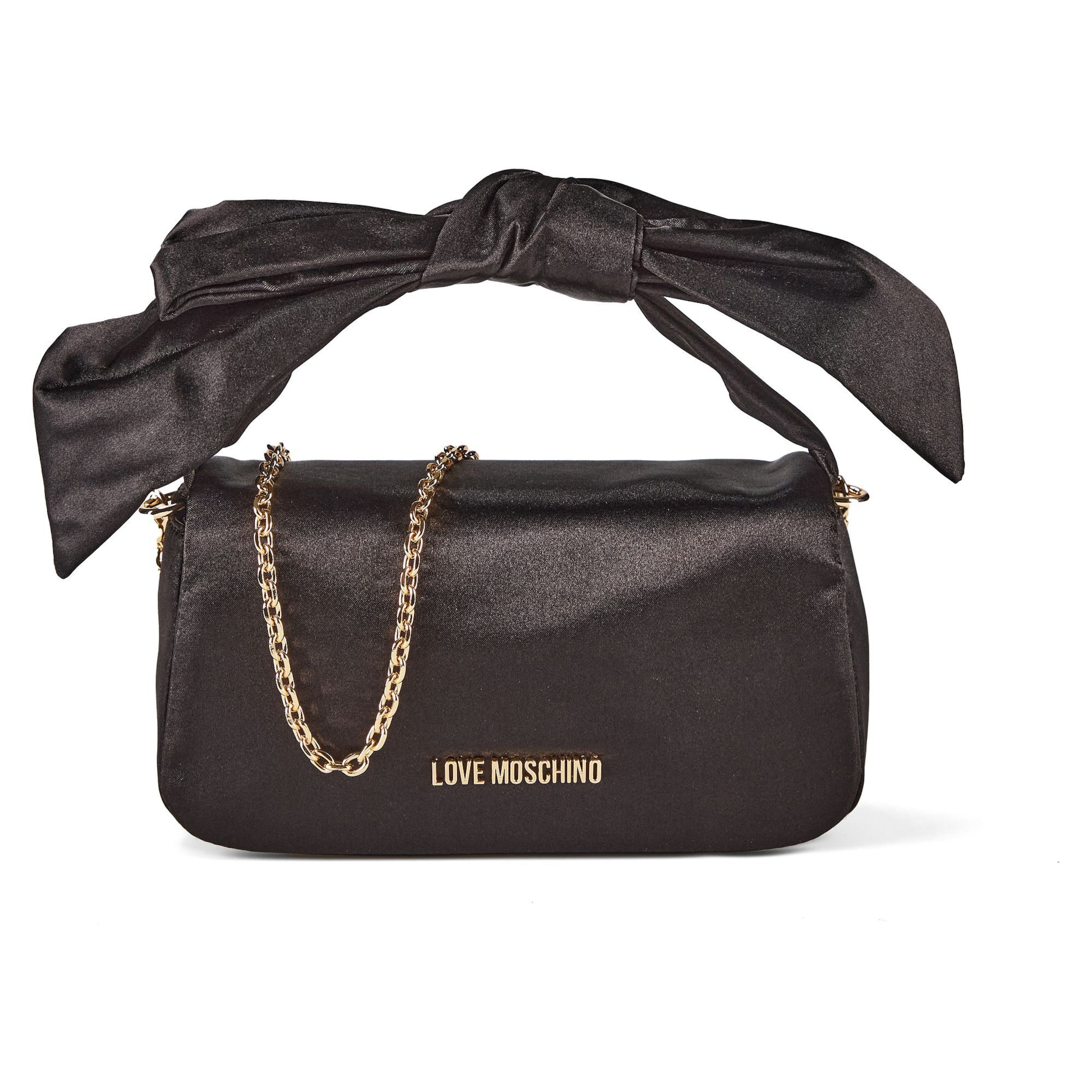 Sacs à main 'Holiday Bow' Love Moschino en noir : devant