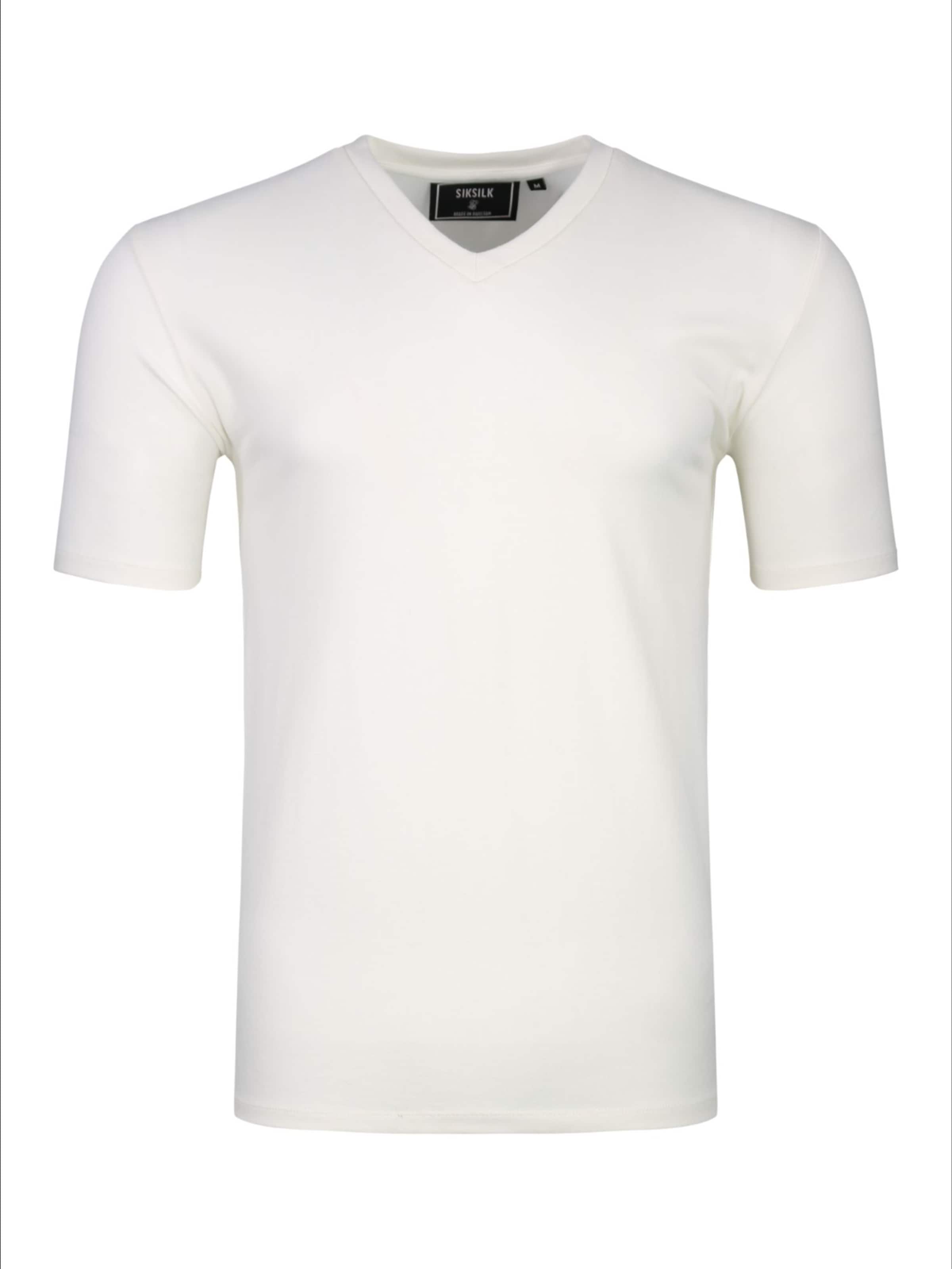 Maglietta di SikSilk in beige: frontale