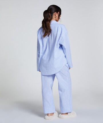 Hunkemöller Pyjamabroek in Blauw