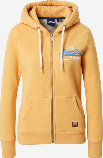 Superdry Sweatjacke 'VL DUO ZIP HOOD' in gelb, Produktansicht