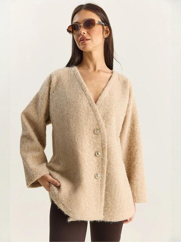 Cardigan Bianco Lucci en mélange de couleurs