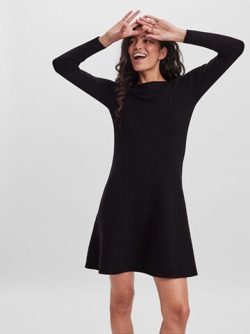 VERO MODA Gebreide jurk in Zwart