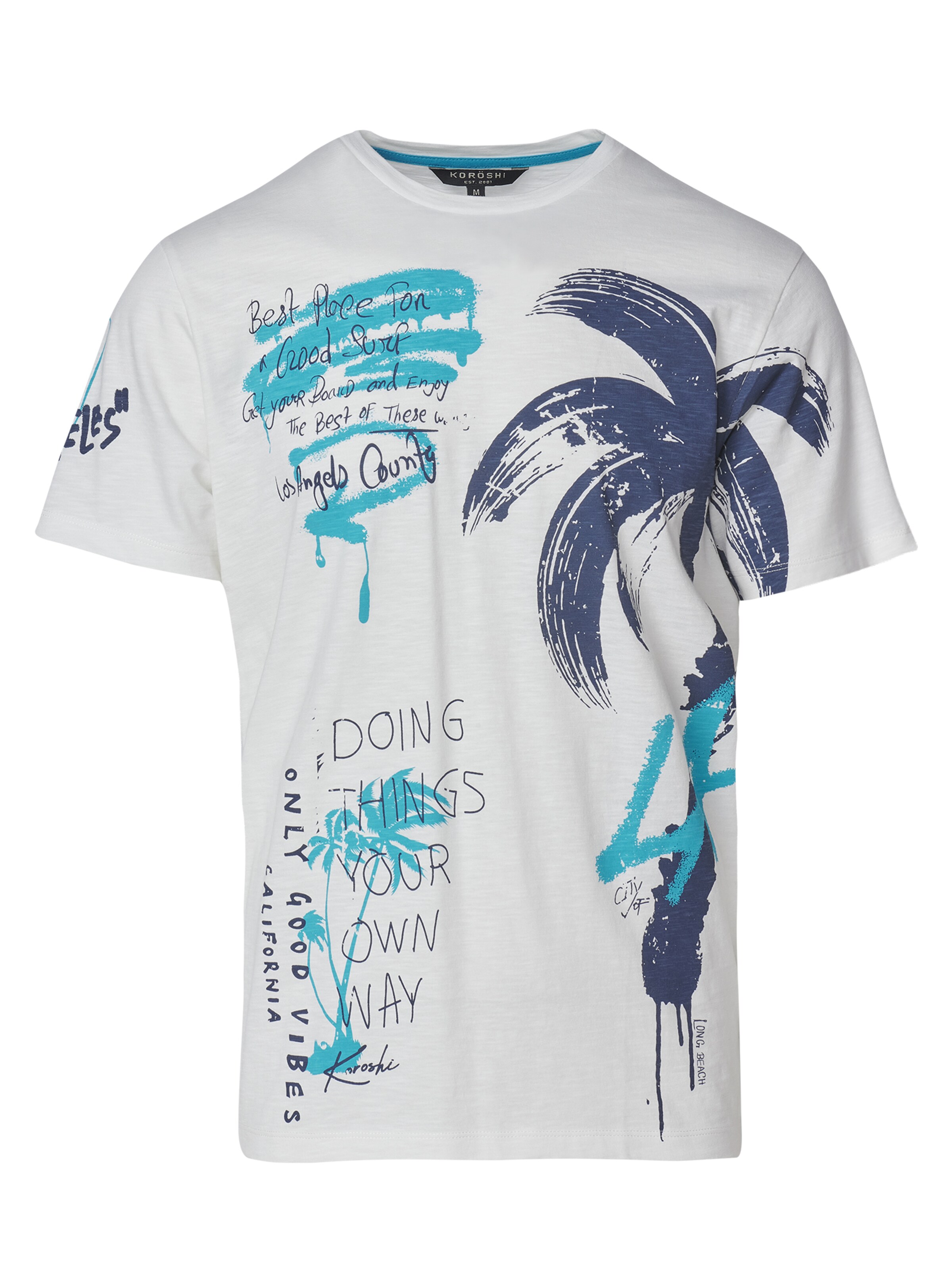 KOROSHI T-Shirt in Weiß: Vorderseite