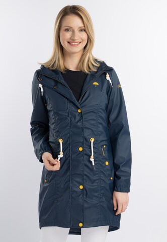 Manteau fonctionnel Schmuddelwedda en bleu : devant