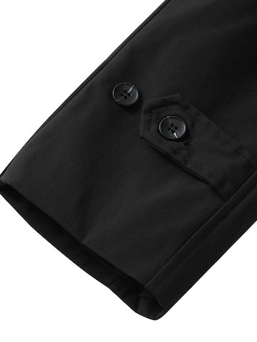 ALLTHEMEN Between-Seasons Coat 'Hauch' in Black
