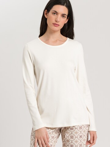 Hanro Longsleeve 'Loungy Nights' in Weiß: Vorderseite