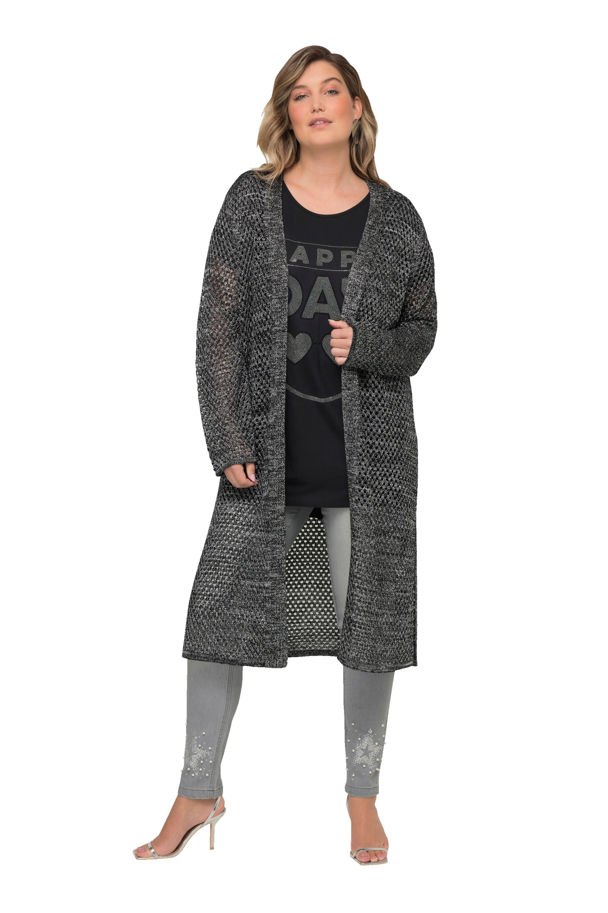 MIAMODA Strickjacke in Grau