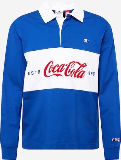 Champion Authentic Athletic Apparel Shirt in de kleur Blauw / Bloedrood / Wit, Productweergave