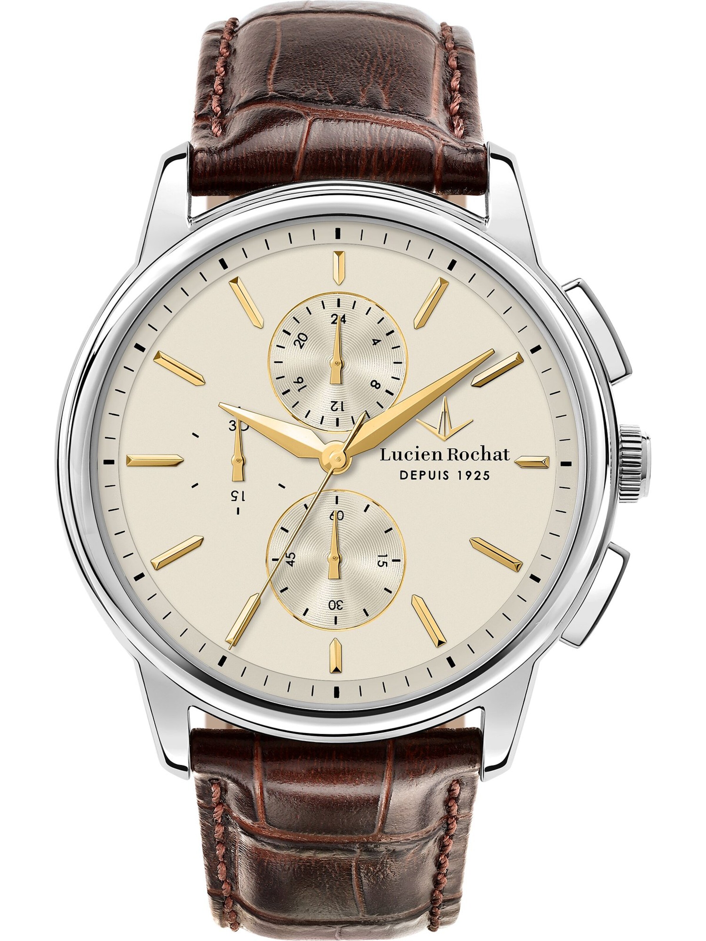 Lucien Rochat Uhr in Silber: Vorderseite