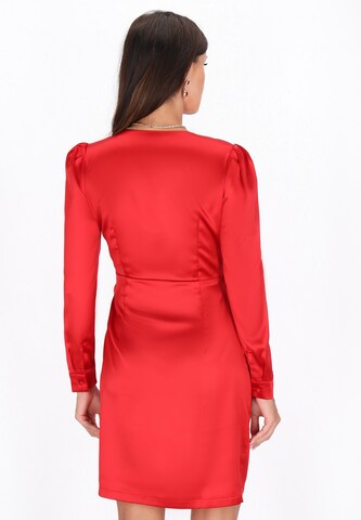 faina Jurk in Rood