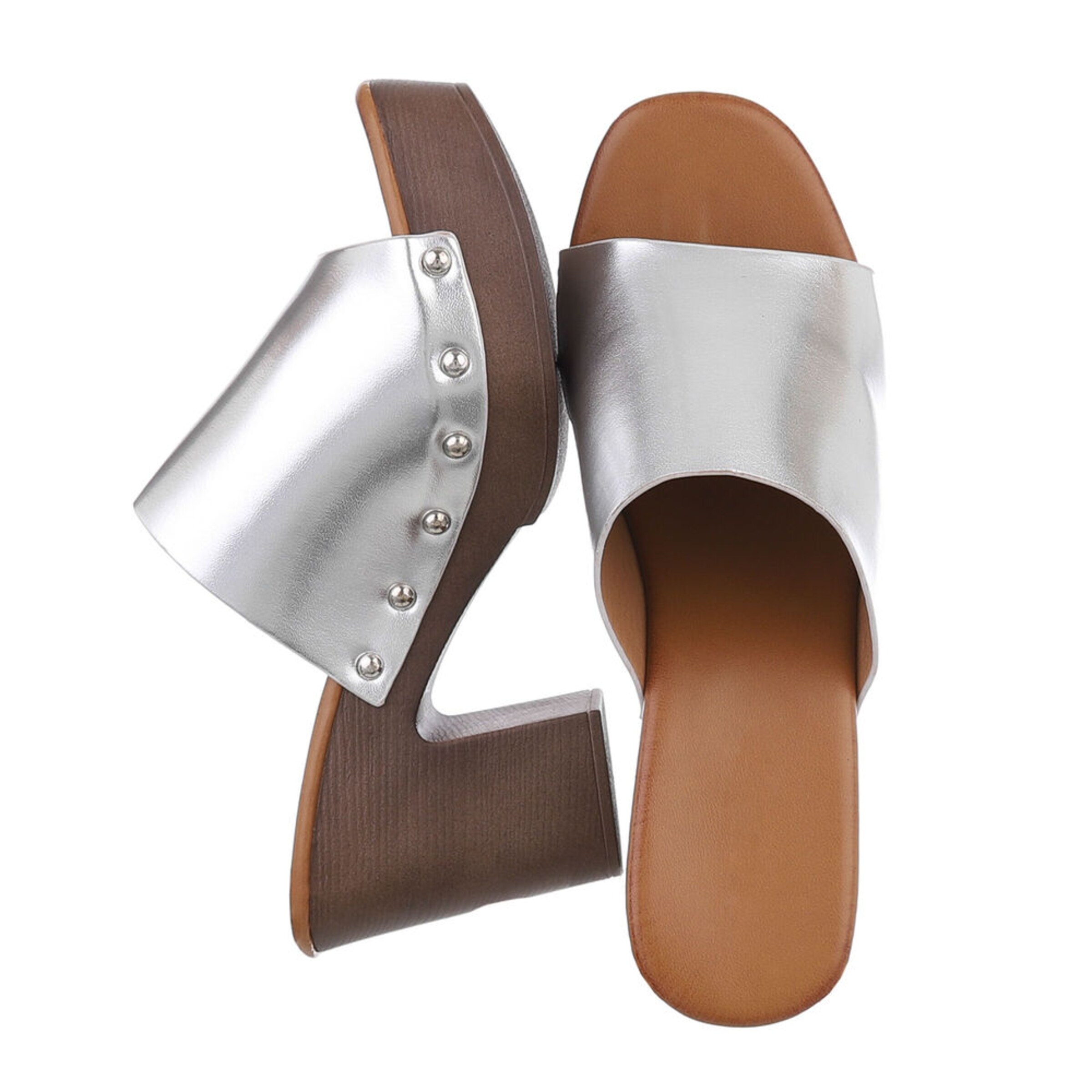Ital-Design Mules in Silver